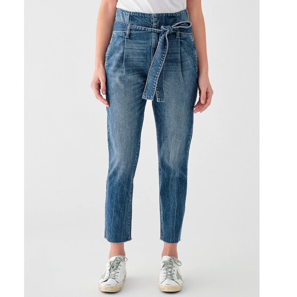 DL 1961 Susie Paper Bag High Rise Tapered Jeans Size 30